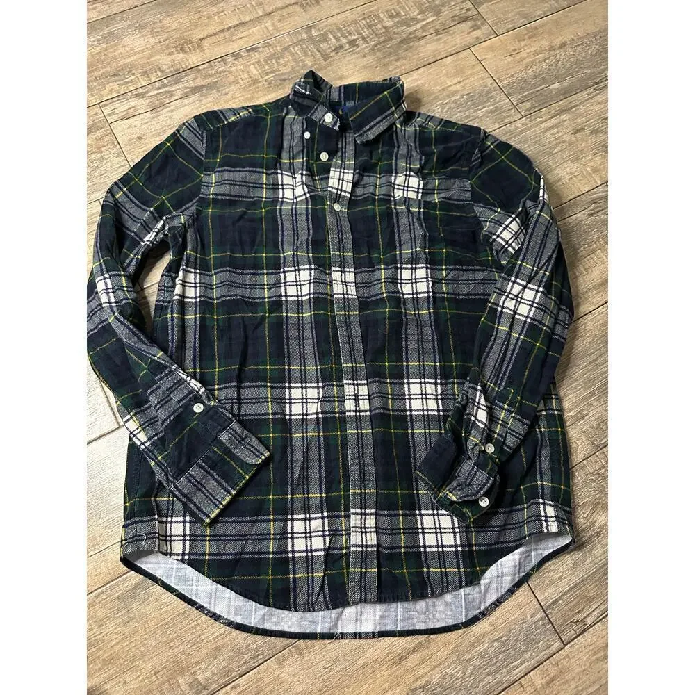 Ralph Lauren Boys Multicolor Cotton Corduroy Button Down Shirt Size XL 18/20